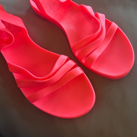 Ancient Greek Sandals Pink Winged Sandals - Picture 3 of 7